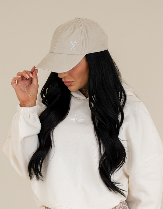 Vintage Wash Caps - Beige