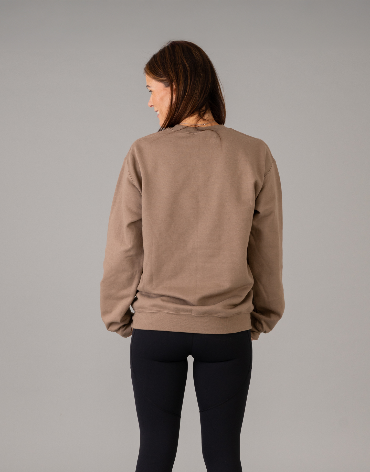 Classic Crewneck Jumper - Tanned Beige
