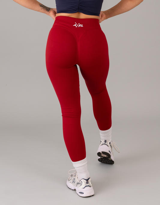 FlexCurve Leggings - Ruby Red