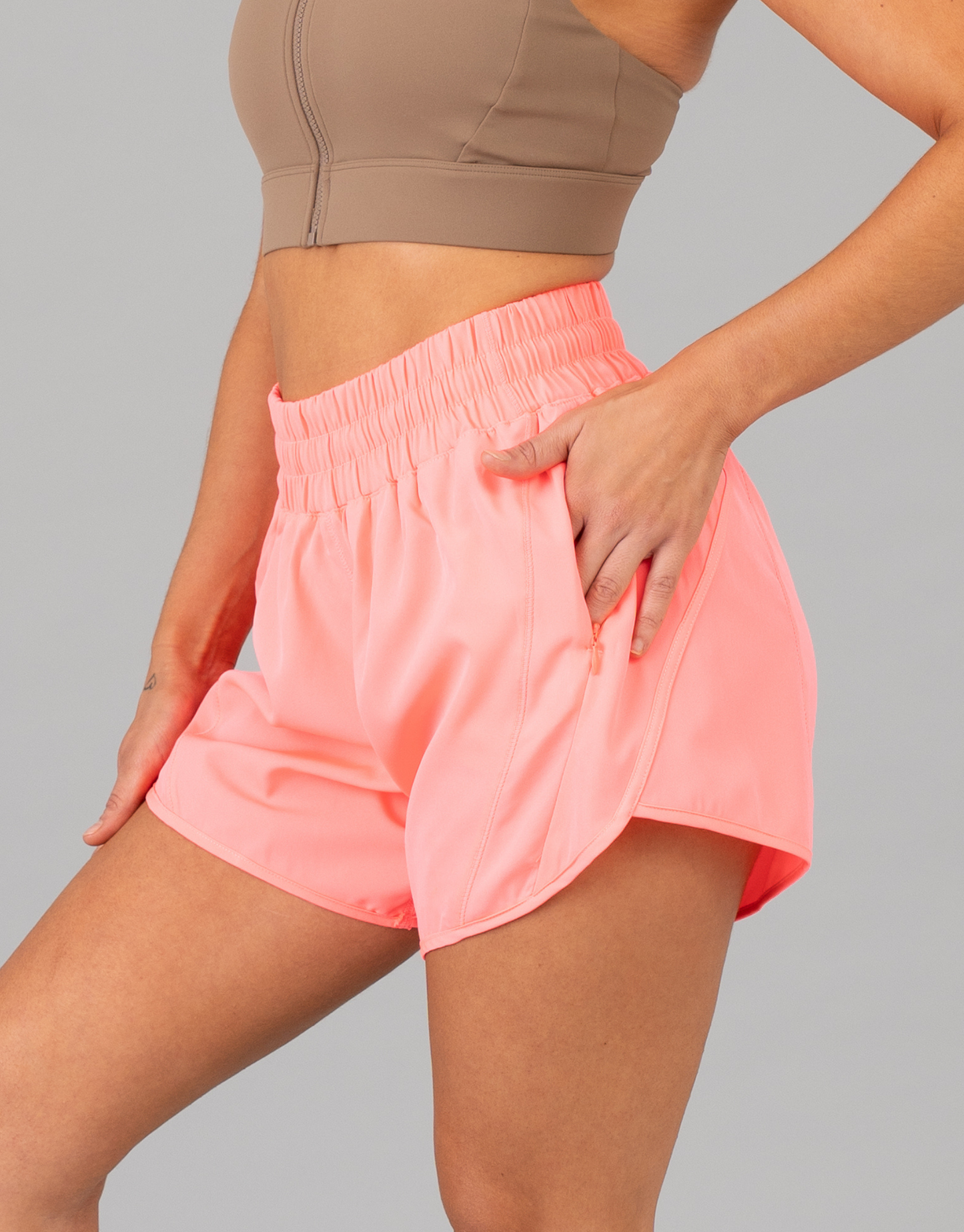 React Running Shorts - Neon Pink