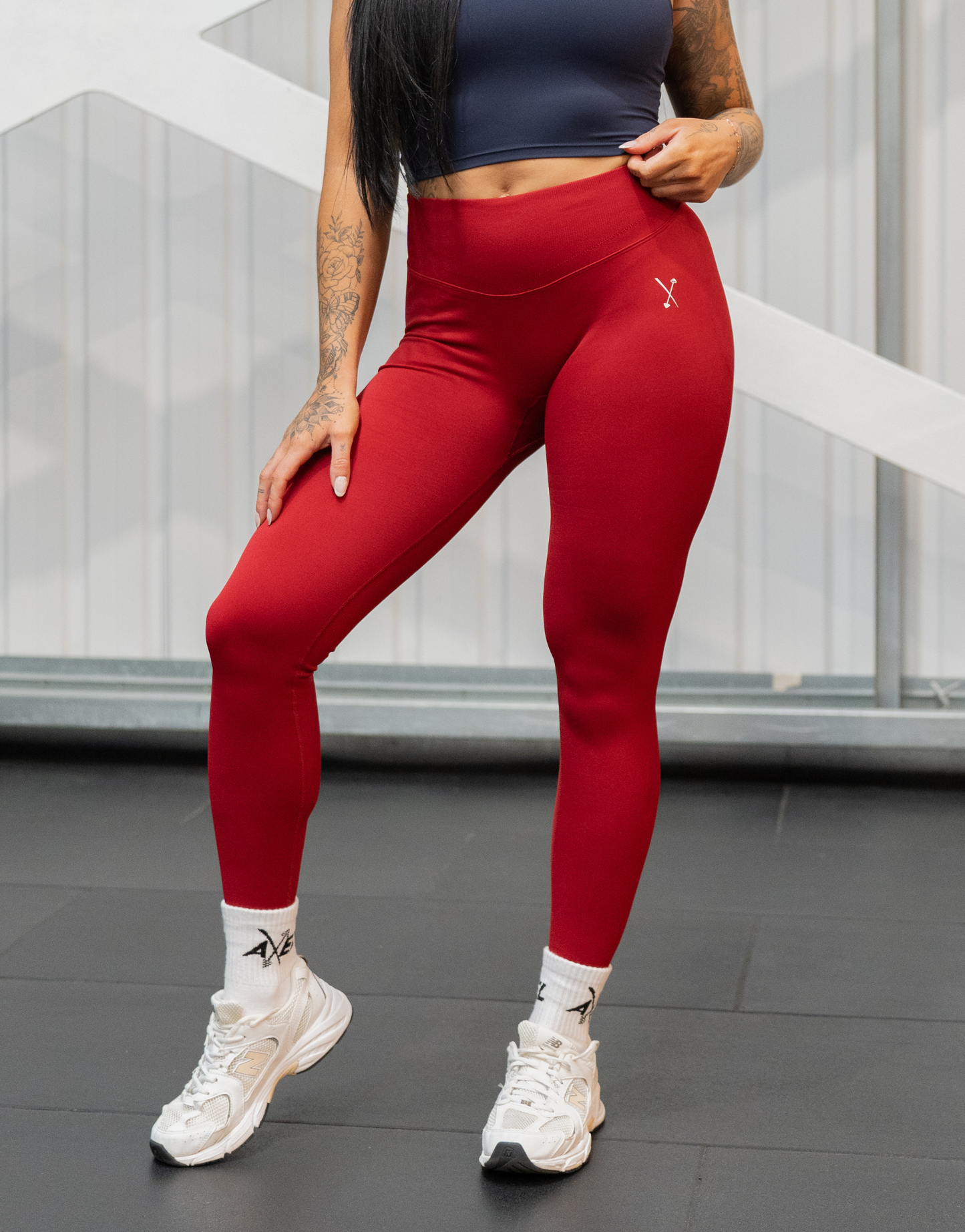FlexCurve Leggings - Ruby Red