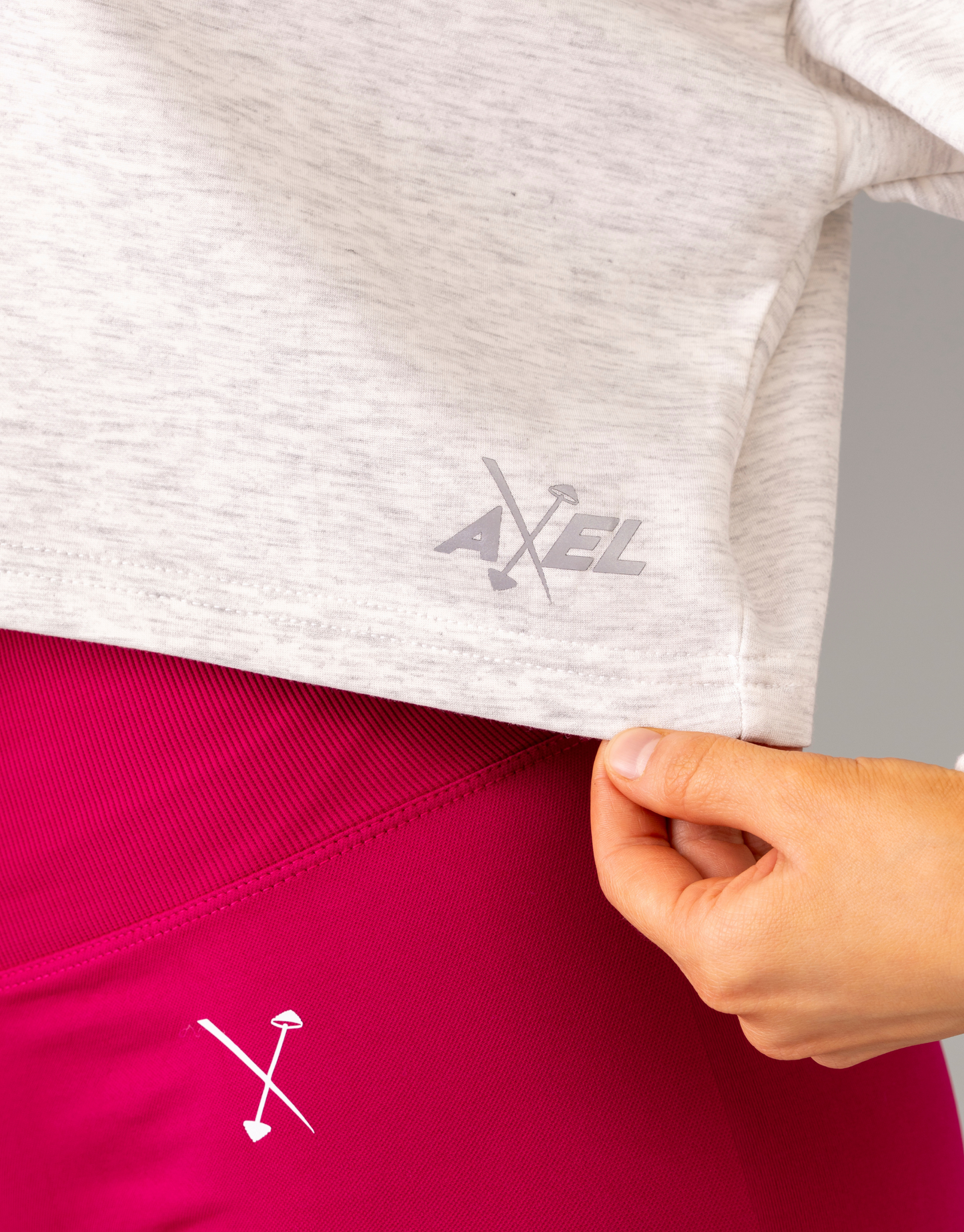 April Subscription - Slouch Cropped Jumper Grey Marl