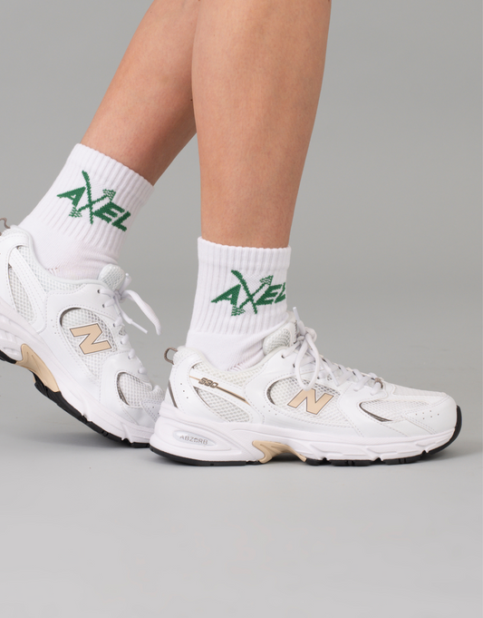 Midi Crew Socks - Limited Edition White/Green