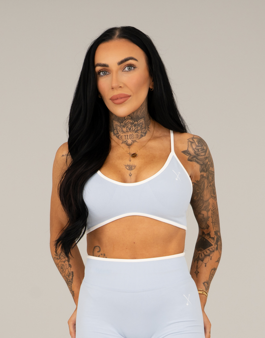 Compression Sports Bra - Baby Blue