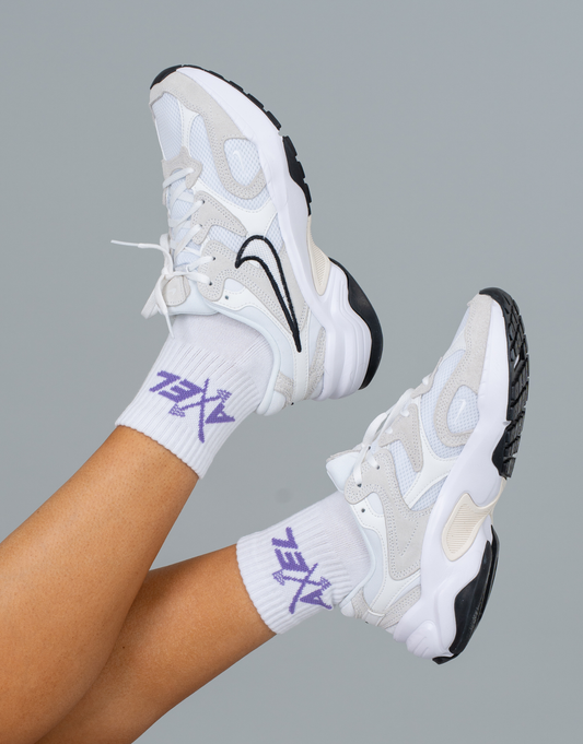Midi Crew Socks - Limited Edition White/Lilac