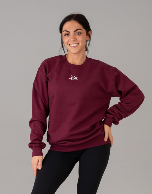 Classic Crewneck Jumper - Burgundy