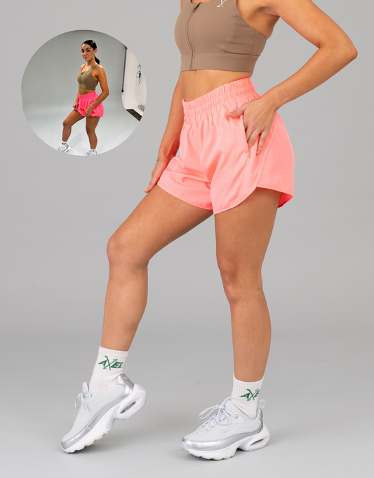 React Running Shorts - Neon Pink