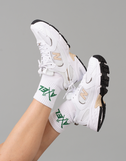 Midi Crew Socks - Limited Edition White/Green