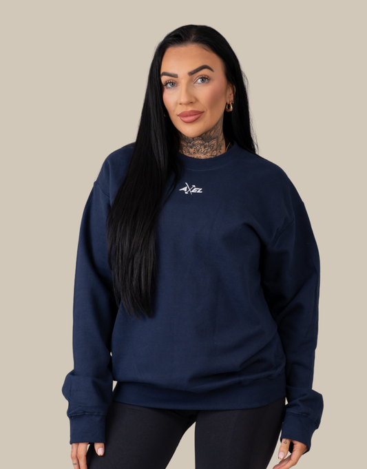 Classic Crewneck Jumper - Navy