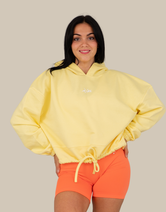 Classic Cropped Hoodie - Yellow