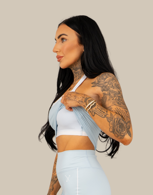 SilkLuxe Top - Baby Blue