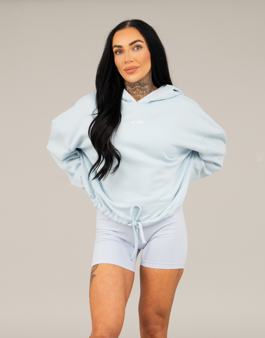 Classic Cropped Hoodie - Baby Blue
