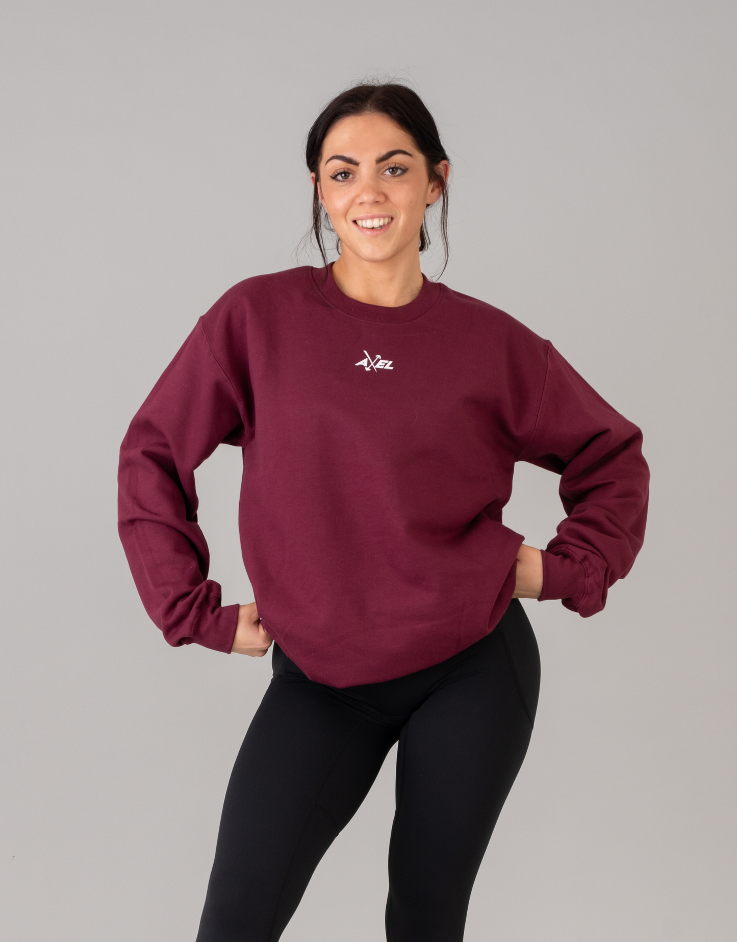 Classic Crewneck Jumper - Burgundy