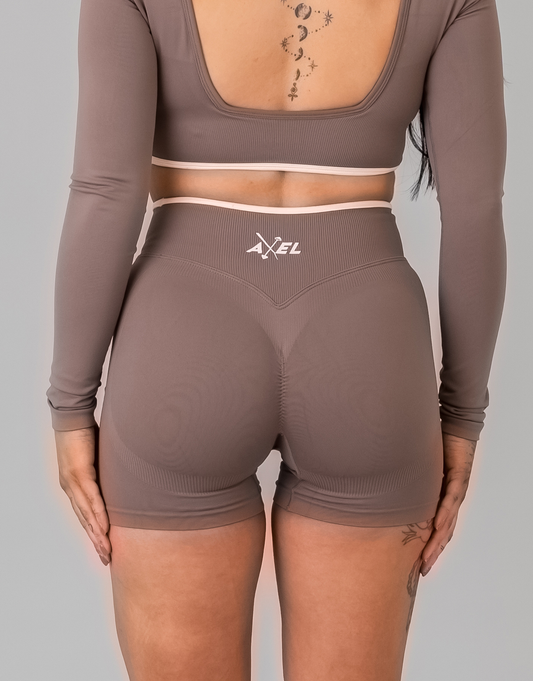 Compression Long Sleeve Top - Coffee