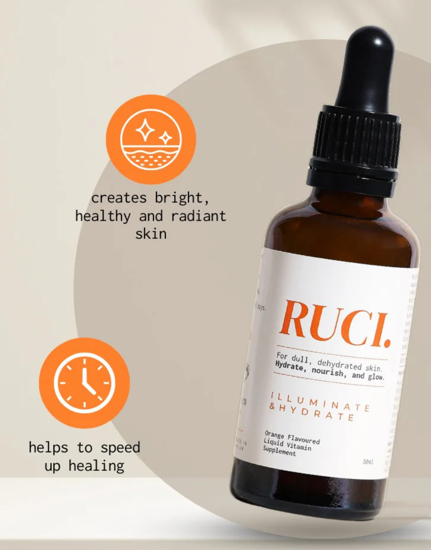 RUCI Illuminate & Hydrate Liquid Vitamin Supplement