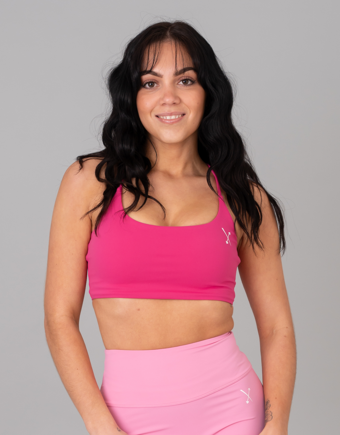 Minimal Sports Bra -  Bright Pink