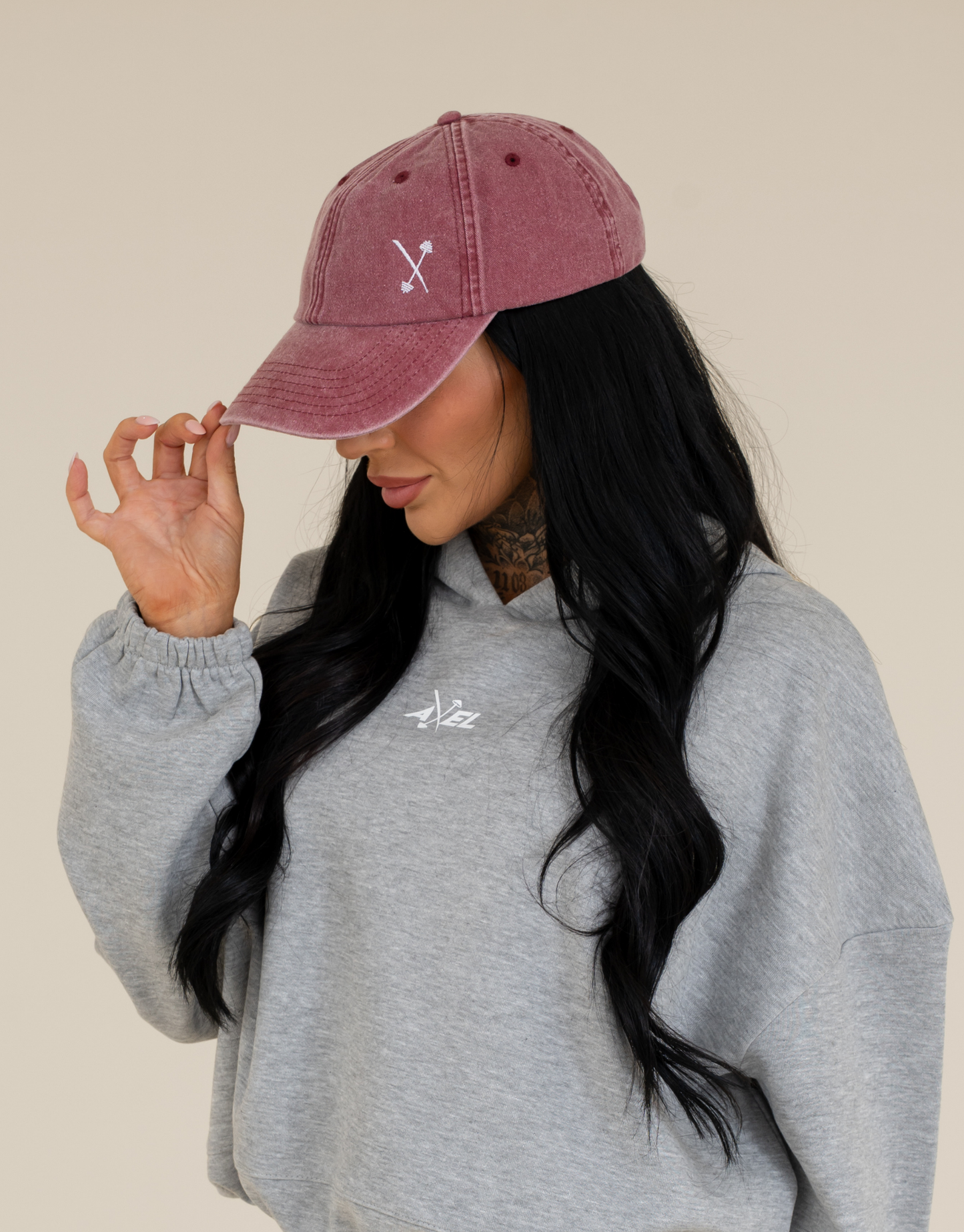 Vintage Wash Caps - Burgundy