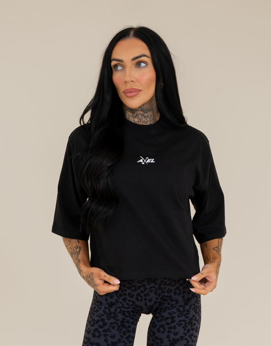 Essential Cropped T-Shirt - Black