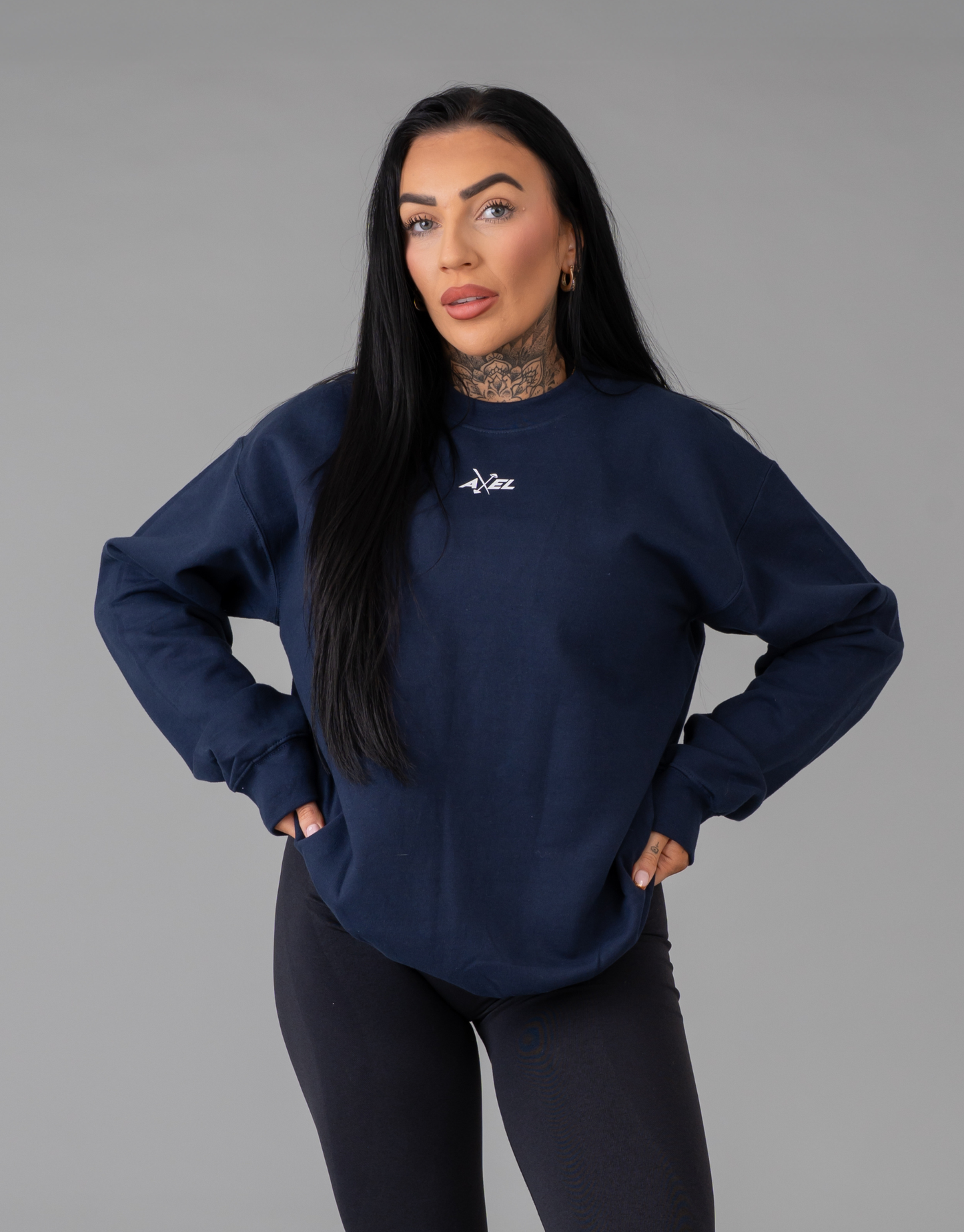 Classic Crewneck Jumper - Navy