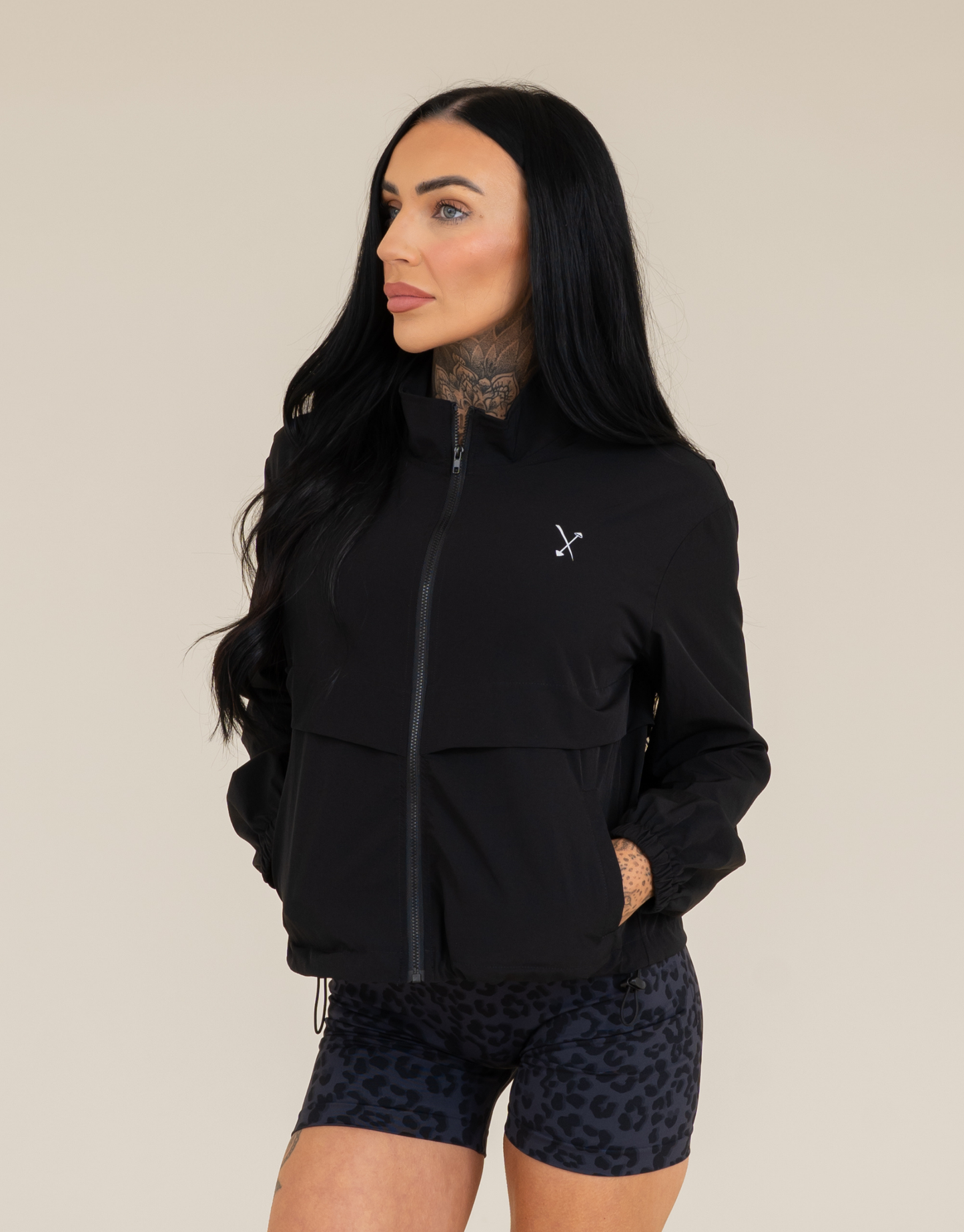 Active Windbreaker Jacket - Black