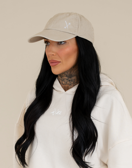 Vintage Wash Caps - Beige