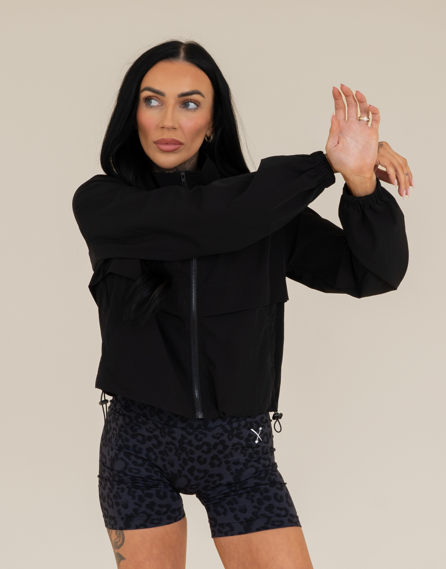 Active Windbreaker Jacket - Black