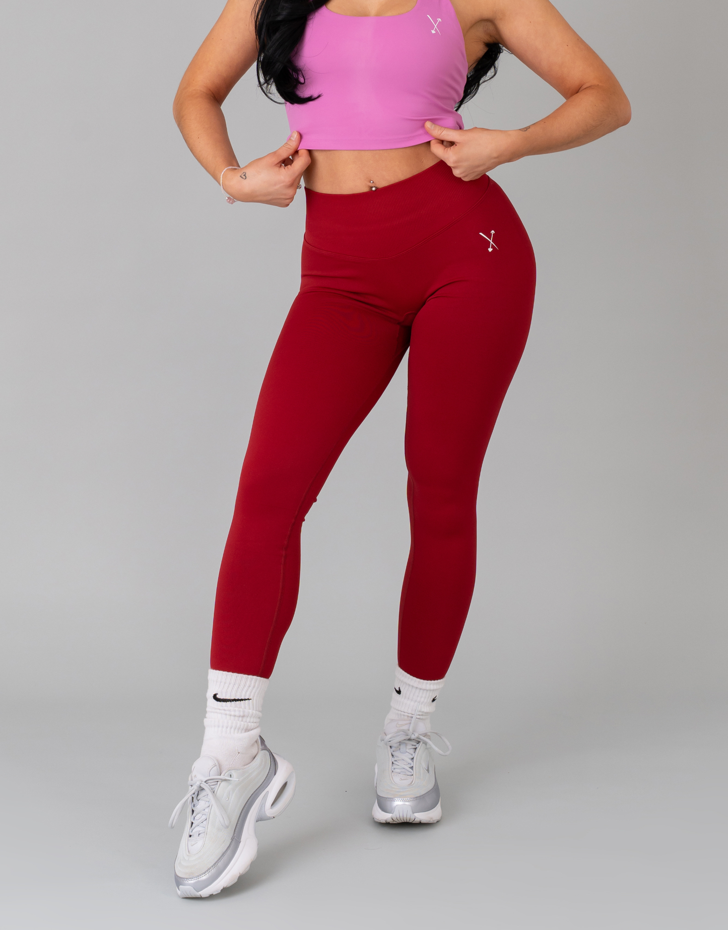 FlexCurve Leggings - Ruby Red
