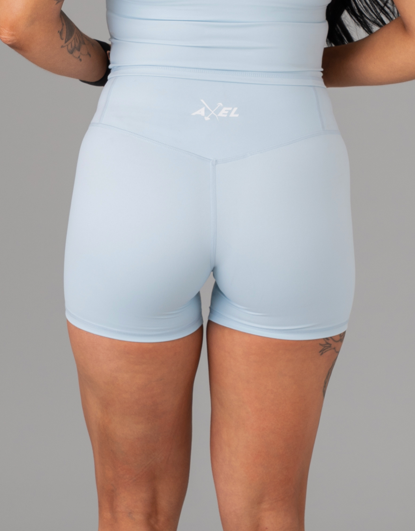 SilkLuxe Shorts - Baby Blue
