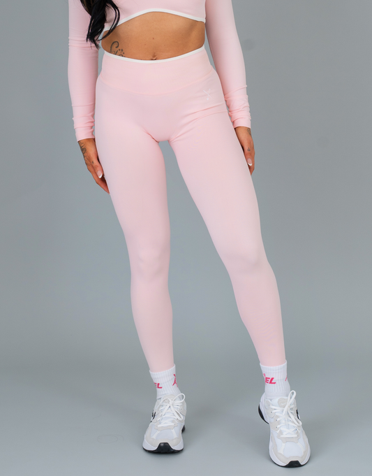 Compression Leggings - Baby Pink