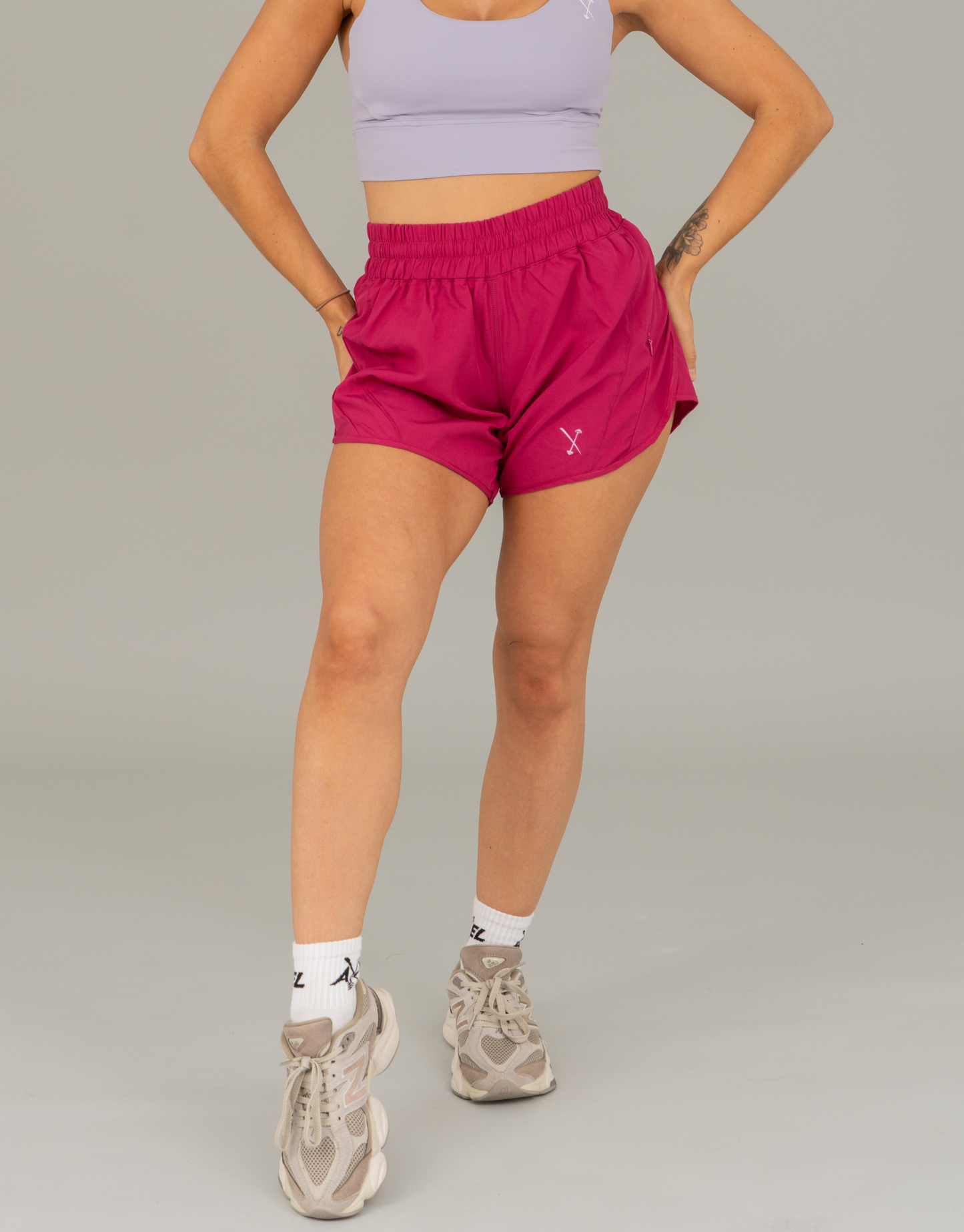 React Running Shorts - Berry Pink
