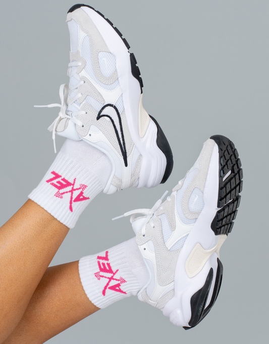 Midi Crew Socks - Limited Edition White/Pink