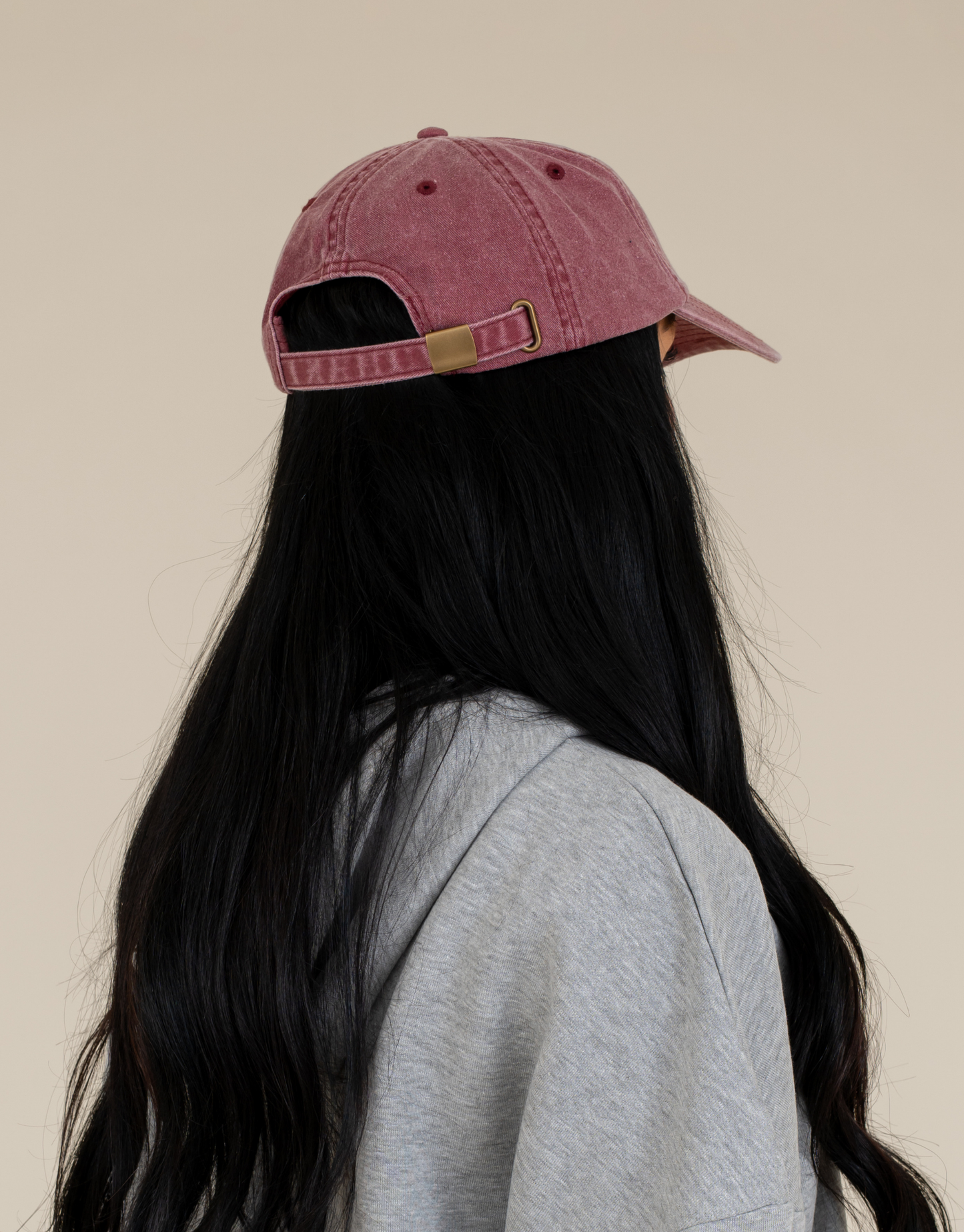 Vintage Wash Caps - Burgundy