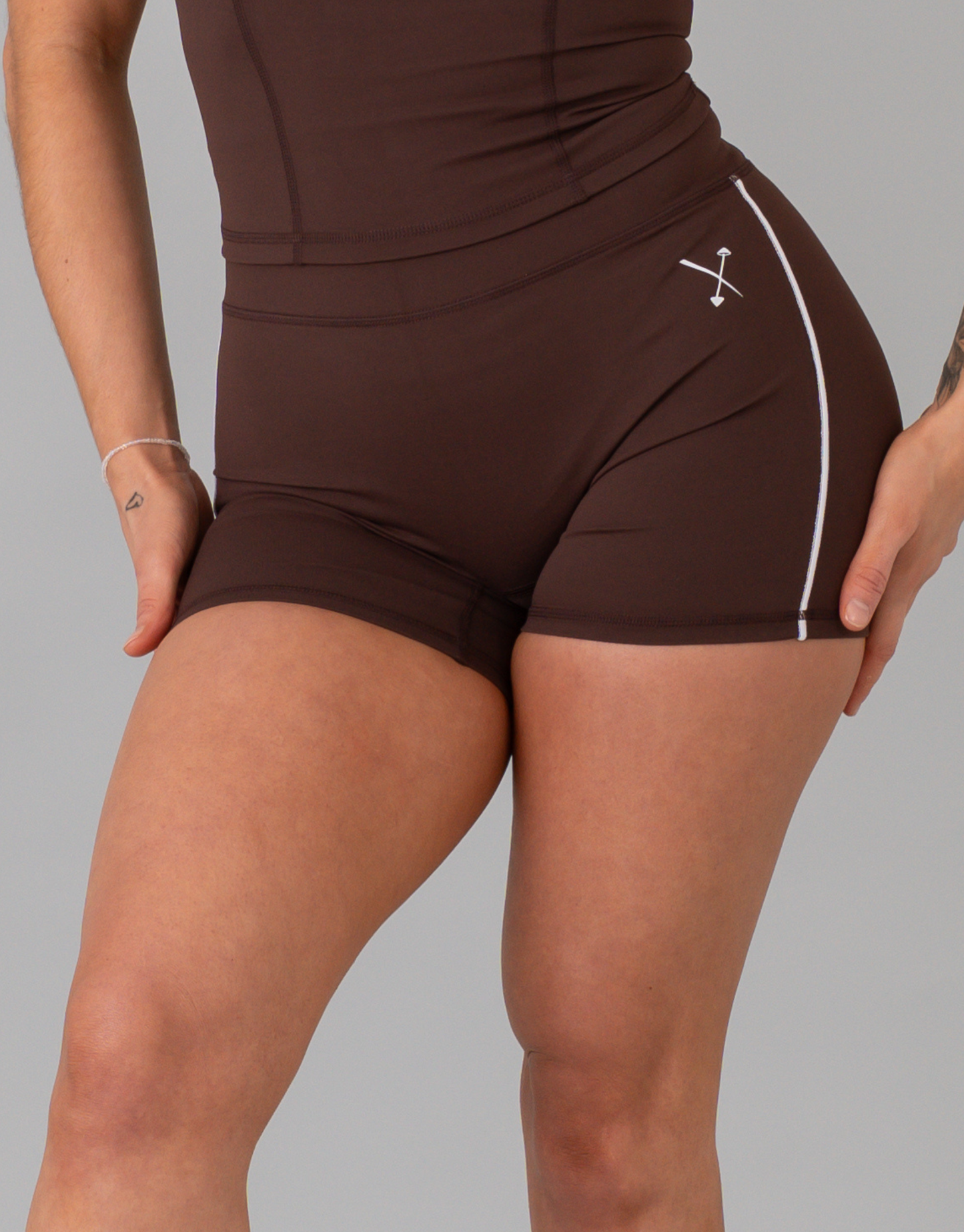 SilkLuxe Shorts - Chocolate Brown