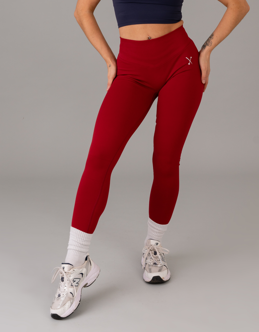 FlexCurve Leggings - Ruby Red