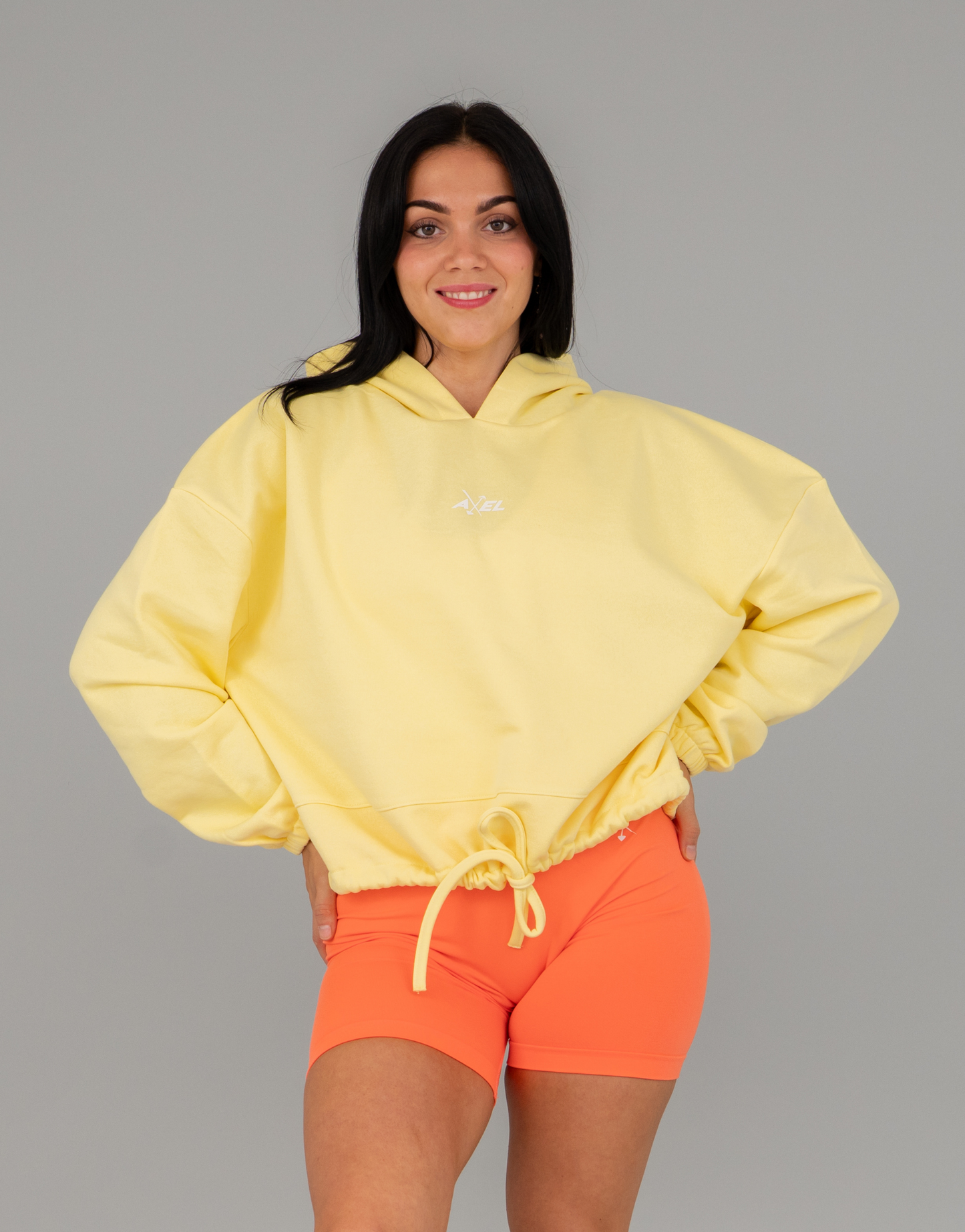 Classic Cropped Hoodie - Yellow