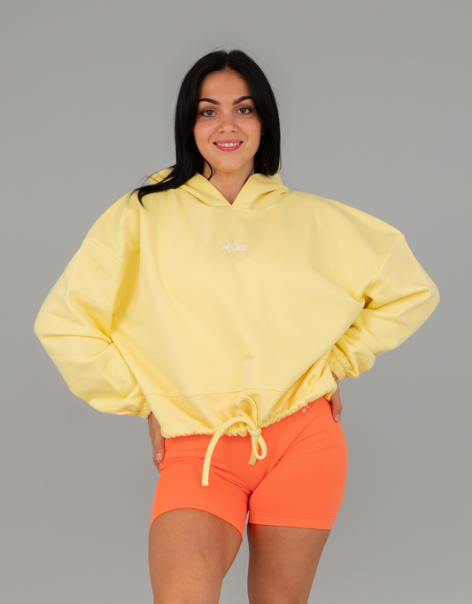 Classic Cropped Hoodie - Yellow
