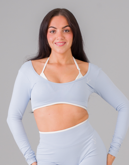 Compression Long Sleeve Top - Baby Blue
