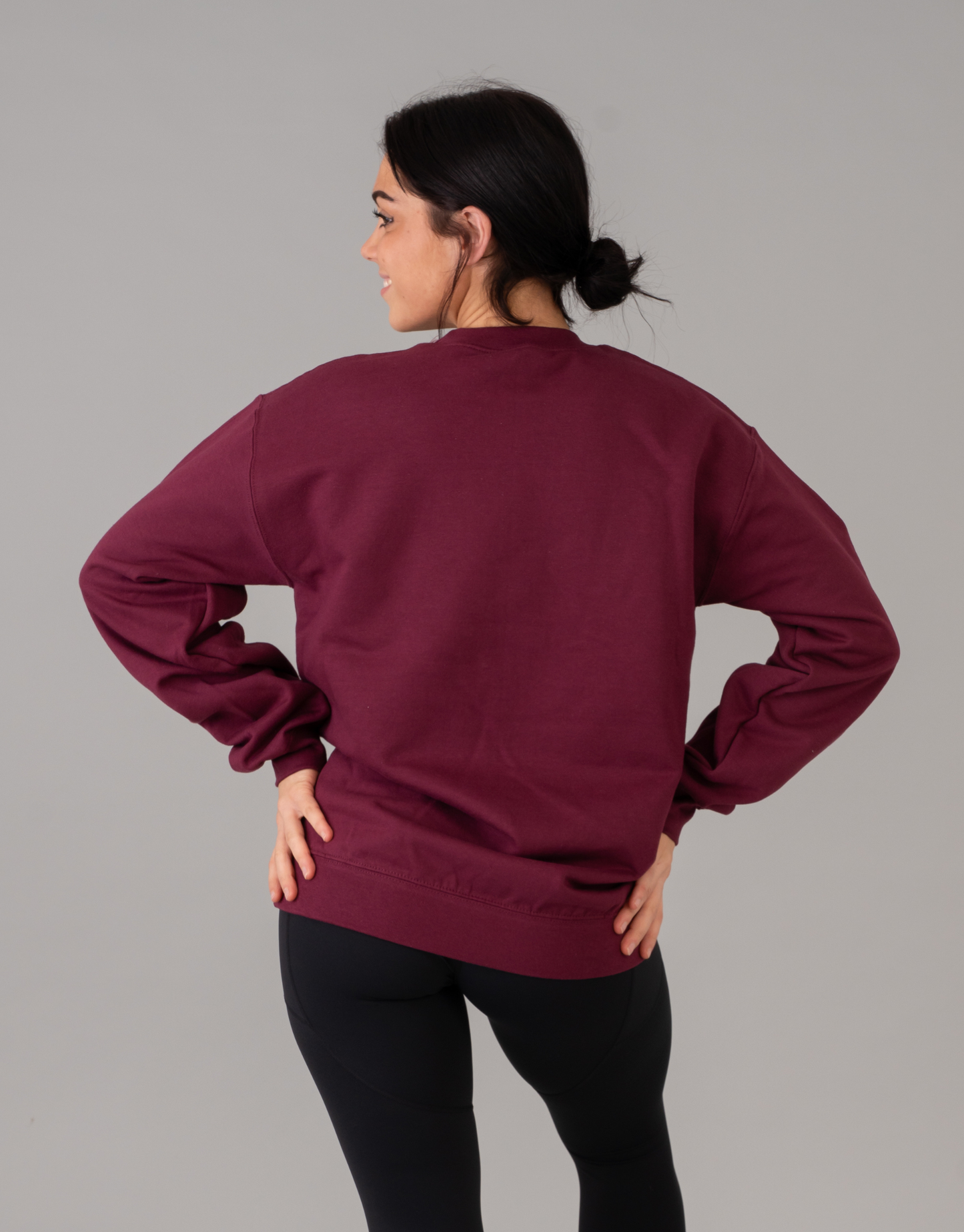 Classic Crewneck Jumper - Burgundy