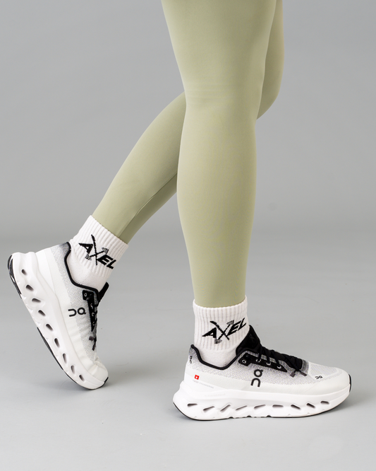 Midi Crew Socks - White