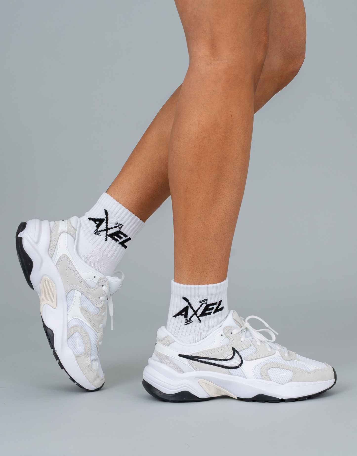 Midi Crew Socks - White/Black