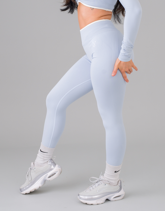 Compression Leggings - Baby Blue