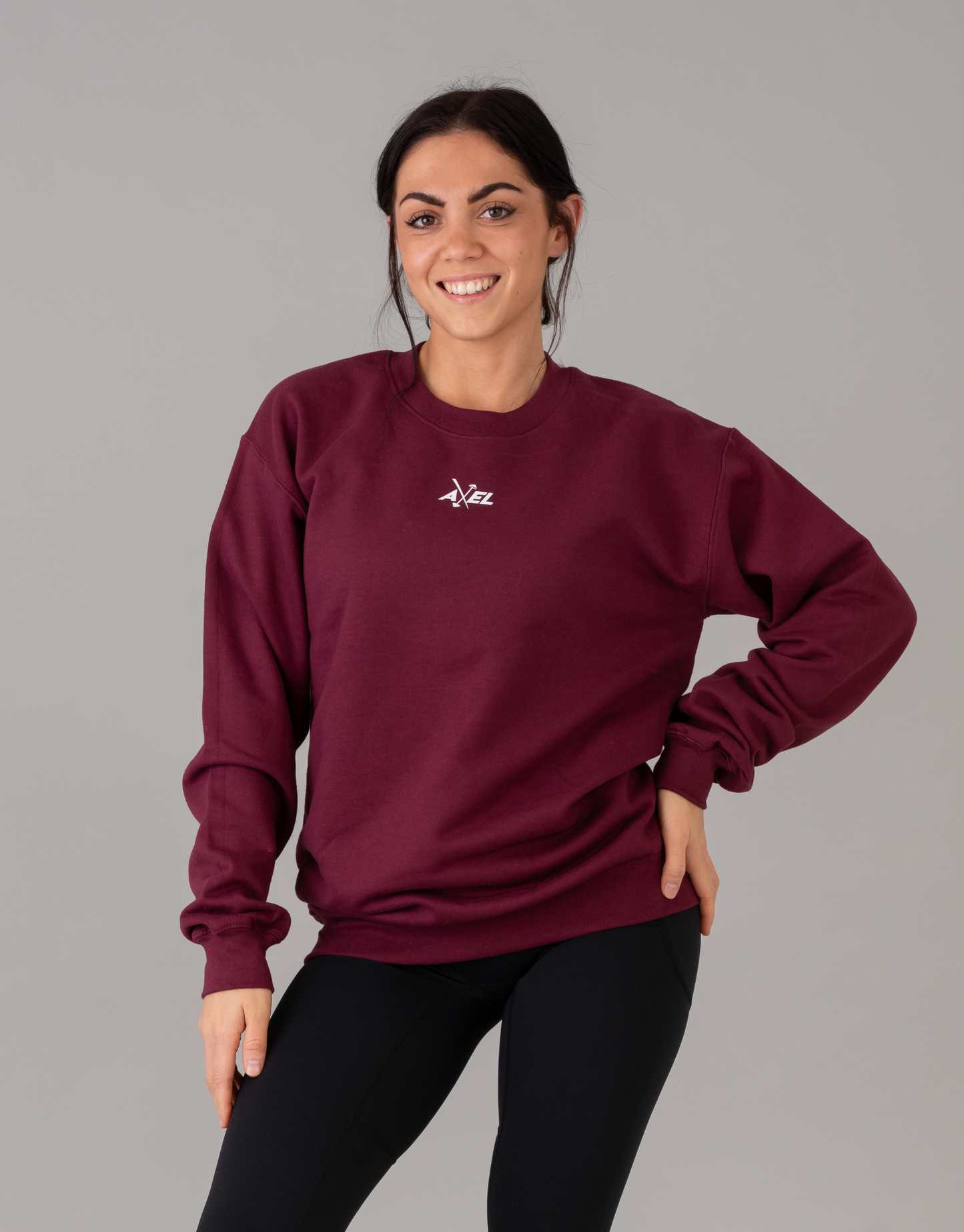 Classic Crewneck Jumper - Burgundy