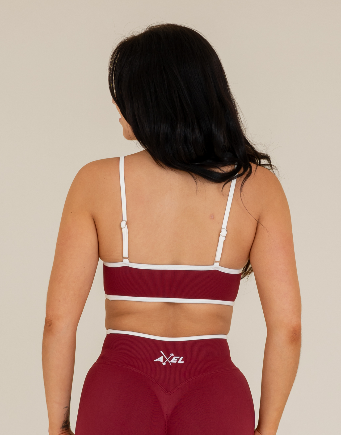 Compression Sports Bra - Burgundy Berry