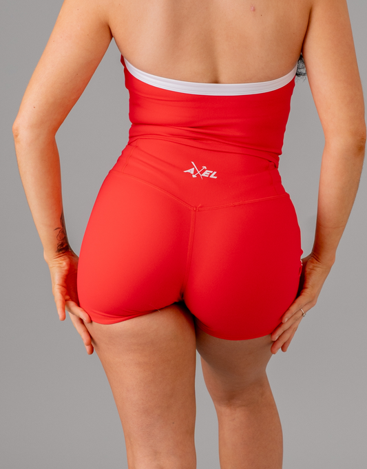 SilkLuxe Shorts - Bright Red
