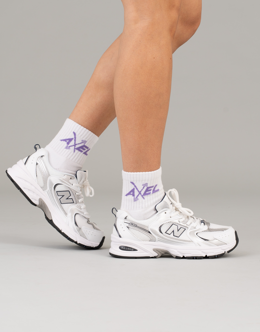 Midi Crew Socks - Limited Edition White/Lilac