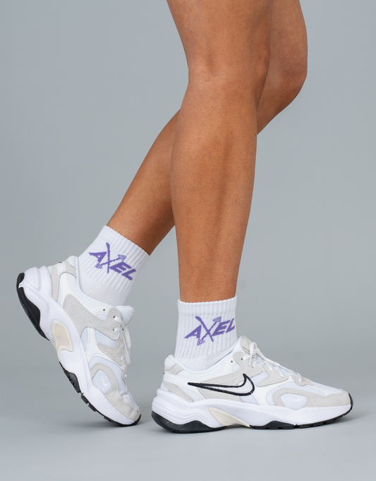 Midi Crew Socks - Limited Edition White/Lilac