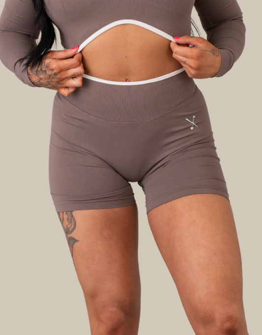 Compression Shorts - Coffee