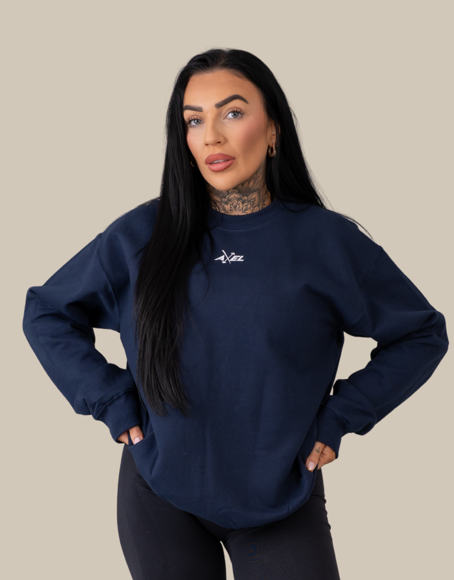 Classic Crewneck Jumper - Navy