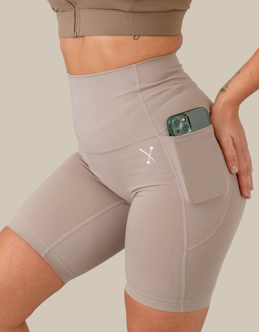Skinluxe Pocket Shorts - Beige