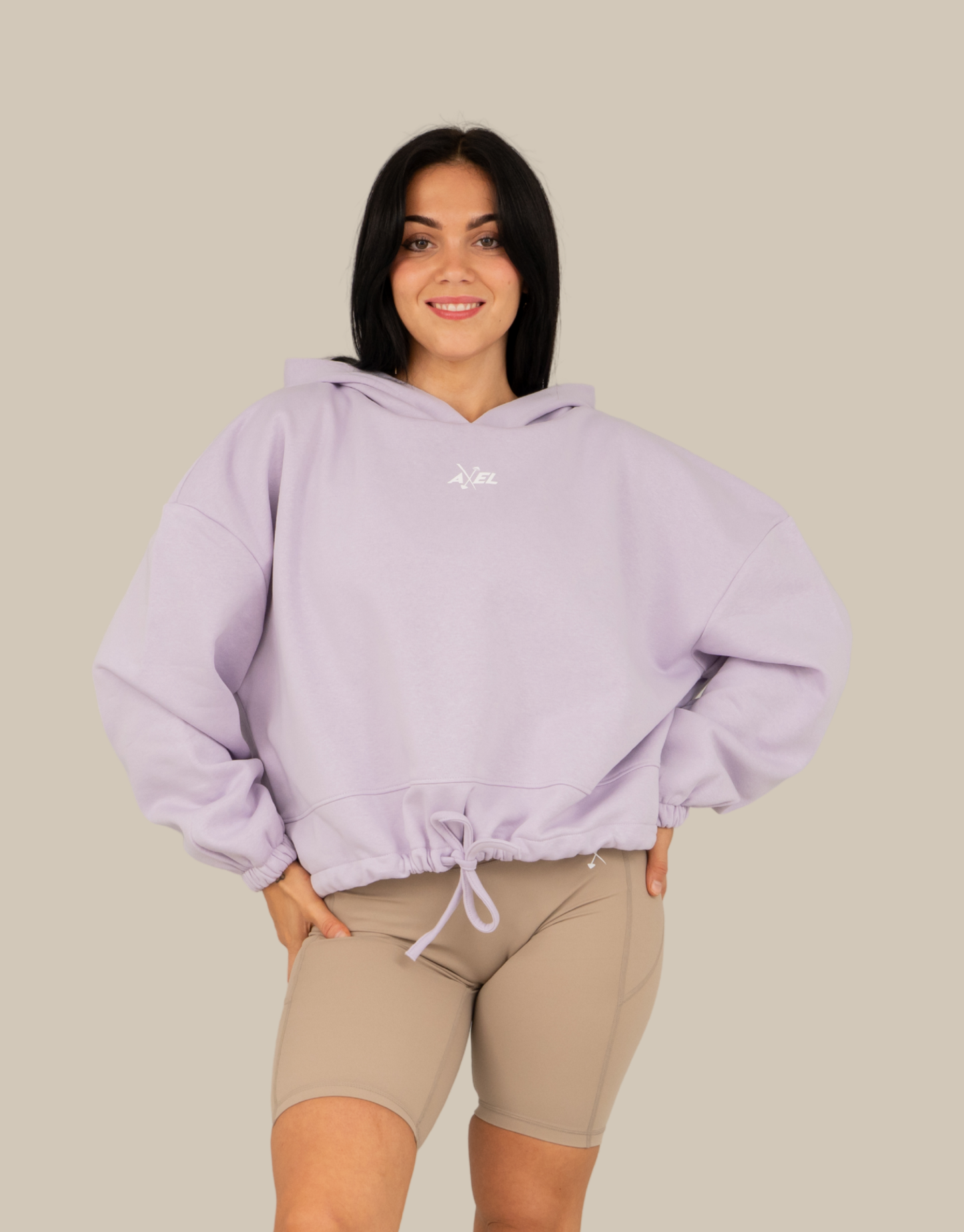 Classic Cropped Hoodie - Lilac
